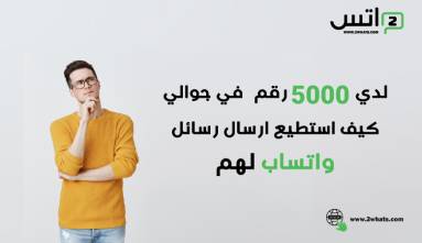 لدي 5000 رقم في جوالي كيف استطيع ارسال رسائل واتساب لهم